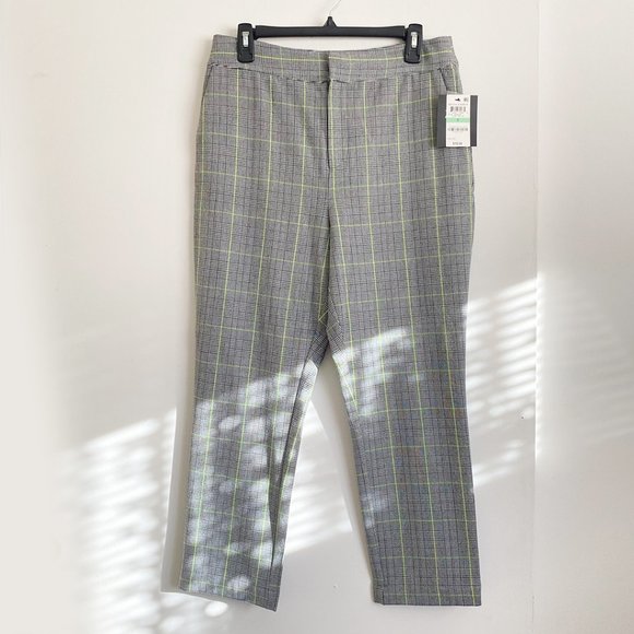 NWT Bar III Becca Tilley x Plaid Tapered Pants - Picture 5 of 13